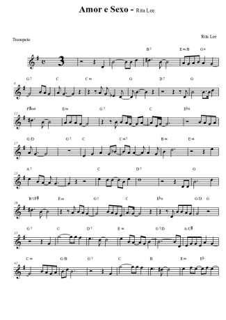 Rita Lee Amor e Sexo score for Trumpet