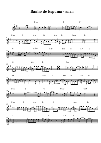 Rita Lee  score for Clarinet (Bb)