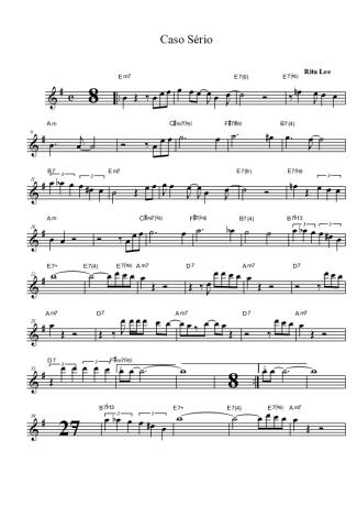 Rita Lee  score for Tenor Saxophone Soprano (Bb)