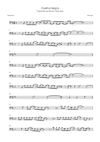 Rita Lee  score for Cello