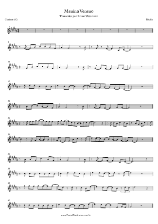 Ritchie  score for Clarinet (C)