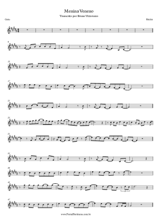 Ritchie Menina Veneno score for Harmonica