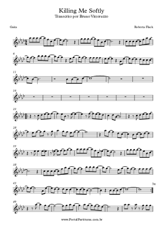 Roberta Flack Killing Me Softly score for Harmonica