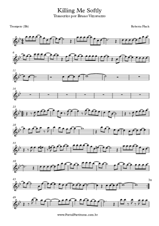 Roberta Flack Killing Me Softly score for Trumpet
