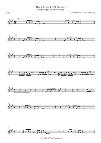Roberta Flack & Donny Hathaway  score for Harmonica