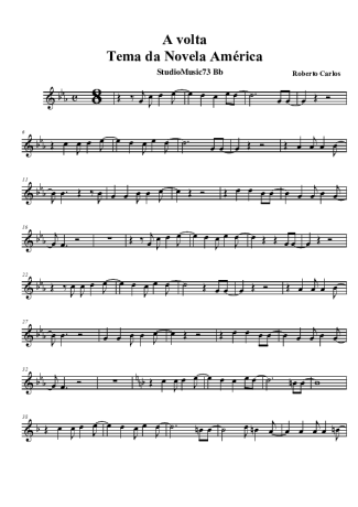 Roberto Carlos  score for Tenor Saxophone Soprano (Bb)