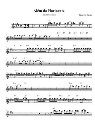 Roberto Carlos Além do Horizonte score for Tenor Saxophone Soprano (Bb)