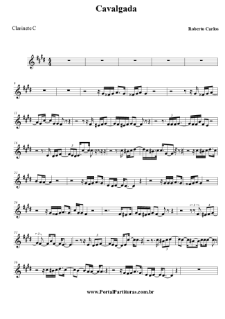 Roberto Carlos  score for Clarinet (C)