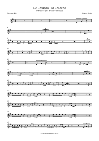 Roberto Carlos  score for Clarinet (Bb)