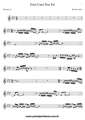 Roberto Carlos  score for Clarinet (C)