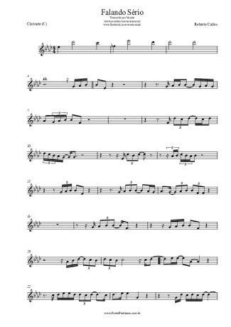 Roberto Carlos  score for Clarinet (C)