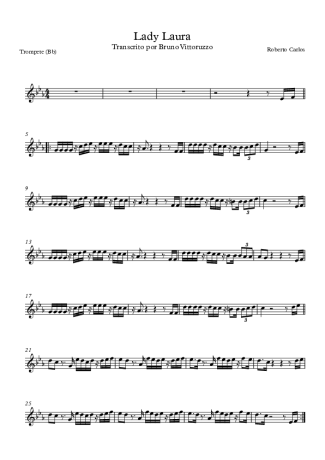 Roberto Carlos Lady Laura score for Trumpet