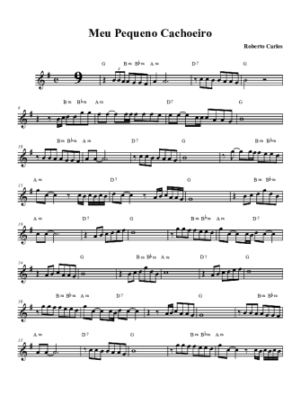 Roberto Carlos Meu Pequeno Cachoeiro (Meu Itapemirim) score for Tenor Saxophone Soprano (Bb)
