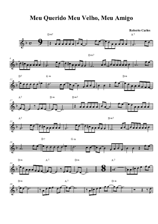 Roberto Carlos Meu Querido, Meu Velho, Meu Amigo score for Tenor Saxophone Soprano (Bb)