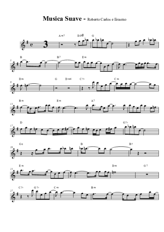 Roberto Carlos Música Suave score for Alto Saxophone