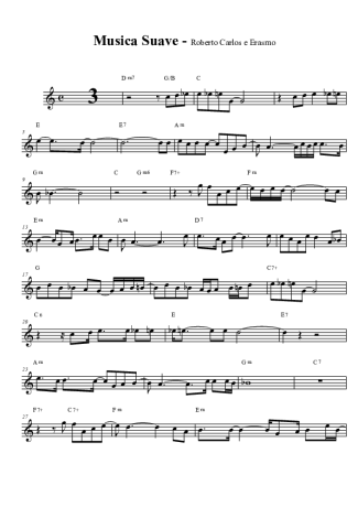 Roberto Carlos Música Suave score for Tenor Saxophone Soprano Clarinet (Bb)