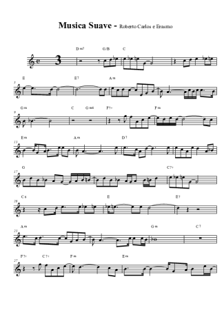 Roberto Carlos  score for Tenor Saxophone Soprano (Bb)