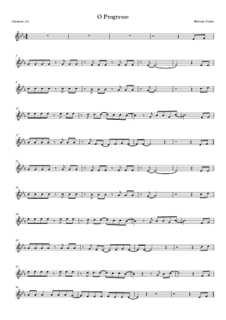 Roberto Carlos  score for Clarinet (C)