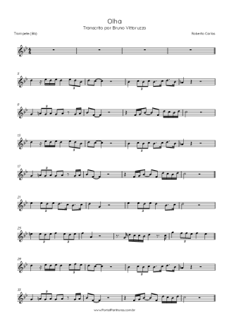 Roberto Carlos Olha score for Trumpet