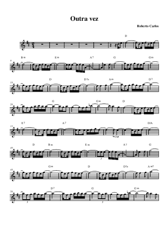 Roberto Carlos Outra Vez score for Alto Saxophone