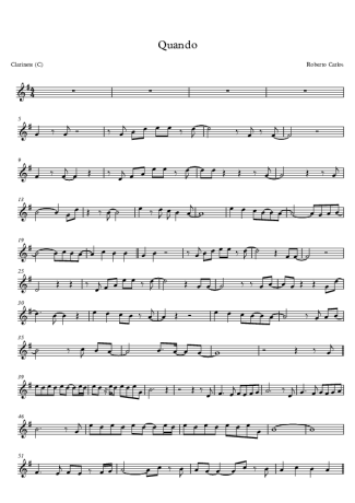 Roberto Carlos  score for Clarinet (C)