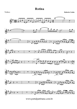 Roberto Carlos Rotina score for Violin