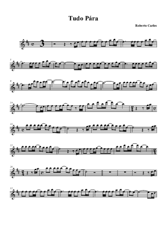 Roberto Carlos  score for Clarinet (Bb)