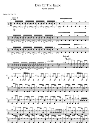 Score for Drums