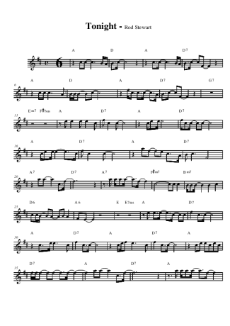Rod Stewart Tonight I´m Yours score for Alto Saxophone