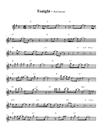 Rod Stewart  score for Clarinet (Bb)