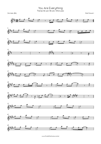 Score for Clarinet (Bb)