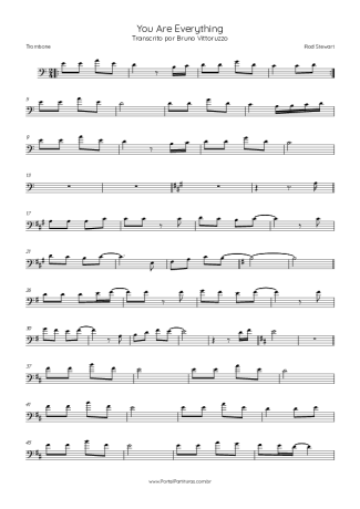 Rod Stewart  score for Trombone