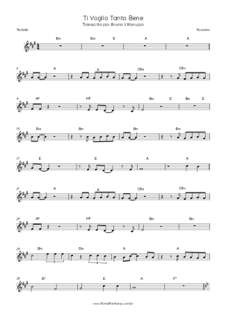 Rossano Ti Voglio Tanto Bene score for Keyboard