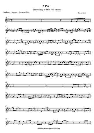 Roupa Nova  score for Clarinet (Bb)