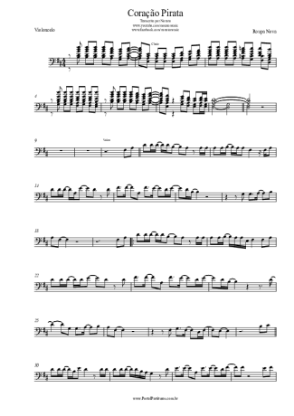 Roupa Nova  score for Cello