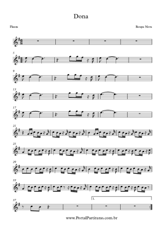 Roupa Nova  score for Flute