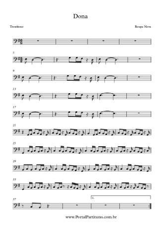 Roupa Nova Dona score for Trombone