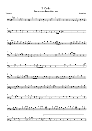 Roupa Nova  score for Cello