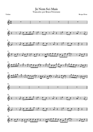 Roupa Nova  score for Violin