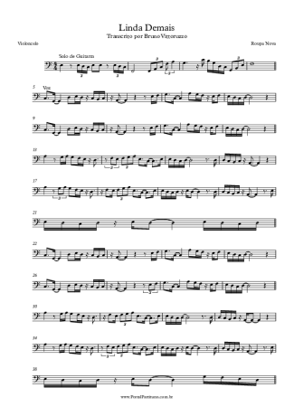 Roupa Nova  score for Cello
