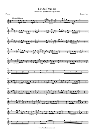 Roupa Nova  score for Flute