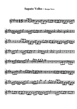 Roupa Nova Sapato Velho score for Alto Saxophone