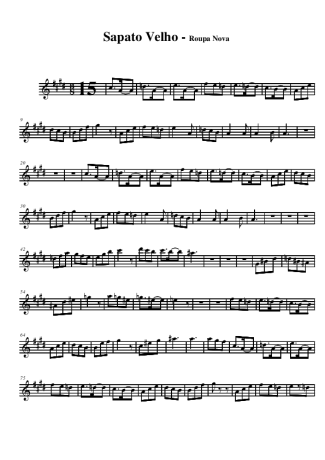 Roupa Nova  score for Alto Saxophone