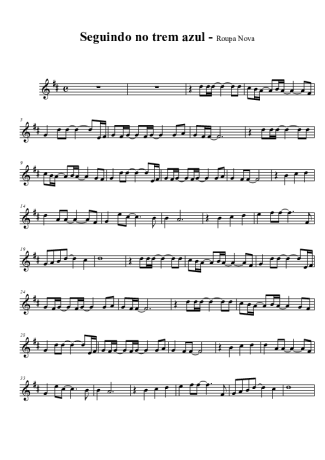 Roupa Nova Seguindo no Tem Azul score for Tenor Saxophone Soprano (Bb)