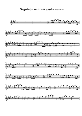 Roupa Nova  score for Alto Saxophone