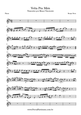 Roupa Nova  score for Flute