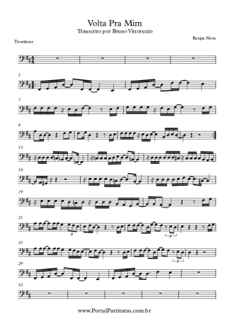Roupa Nova Volta Pra Mim score for Trombone