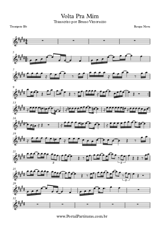 Roupa Nova Volta Pra Mim score for Trumpet