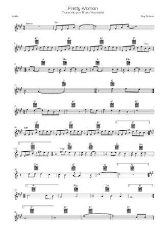 Roy Orbison Oh Pretty Woman score for Acoustic Guitar