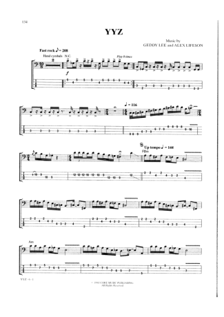 Rush  score for Bass